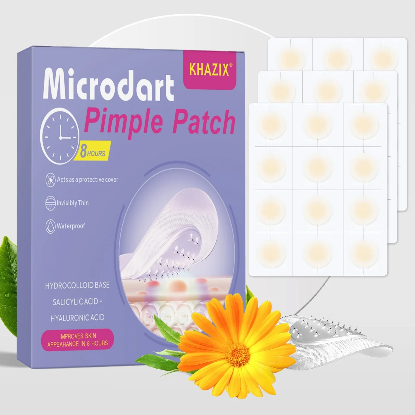 Mikronadel-Pickelpflaster (24Er-Pack) Hydrokolloid-Mikropunkt-Pickelpflaster Für Akne &Amp; Pickel, Microdart-Pflaster, Micro-Dart-Pickelpflaster Mikronadel-Pickelpflaster (24Er-Pack) Hydrokolloid-Mikropunkt-Pickelpflaster Für Akne &Amp; Pickel, Microdart-Pflaster, Micro-Dart-Pickelpflaster - Image 5