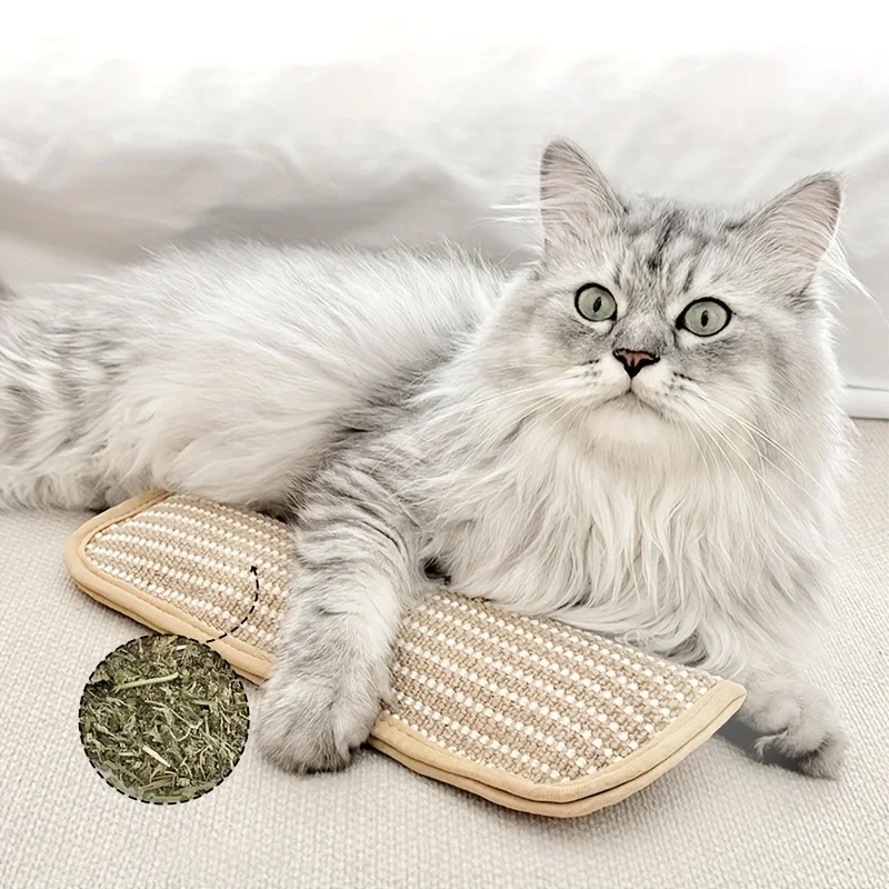 Cat Scratcher Mat Pillow Multi-Functional Cat Chew Toy Wear-Resistant Cat Scratching Toy For Kittens Adult Cats Cat Scratcher Mat Pillow Multi-Functional Cat Chew Toy Wear-Resistant Cat Scratching Toy For Kittens Adult Cats - Image 2
