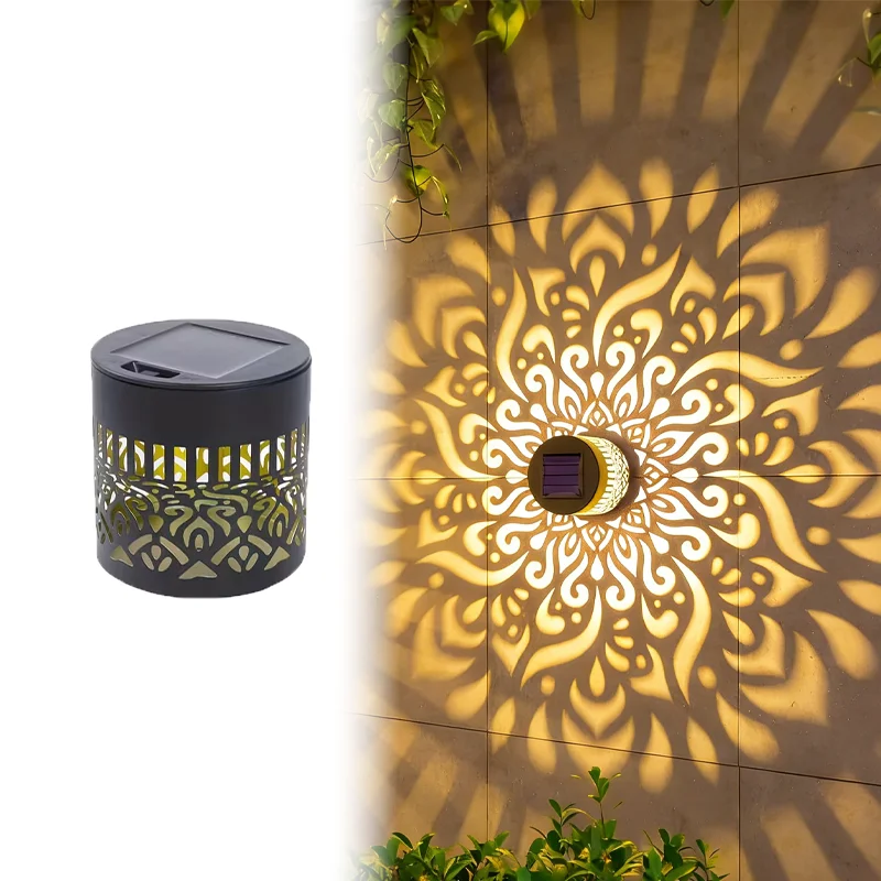 Solar-Mandala-Wandleuchte, Wasserdichte Led-Zaunlampe Für Den Außenbereich, Für Garten, Rasen, Grundstück, Veranda, Korridor, Hof, Dekoration, Wandleuchte Solar-Mandala-Wandleuchte, Wasserdichte Led-Zaunlampe Für Den Außenbereich, Für Garten, Rasen, Grundstück, Veranda, Korridor, Hof, Dekoration, Wandleuchte - Image 7