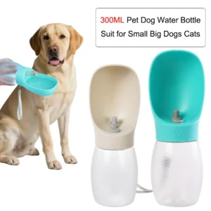 Haustier Hund Wasser Flasche 300ML Welpen Trinknäpfe Für Kleine Mittelgroße Hunde Katzen Wandern Tragbare Katze Feeder Golden Retriever liefert