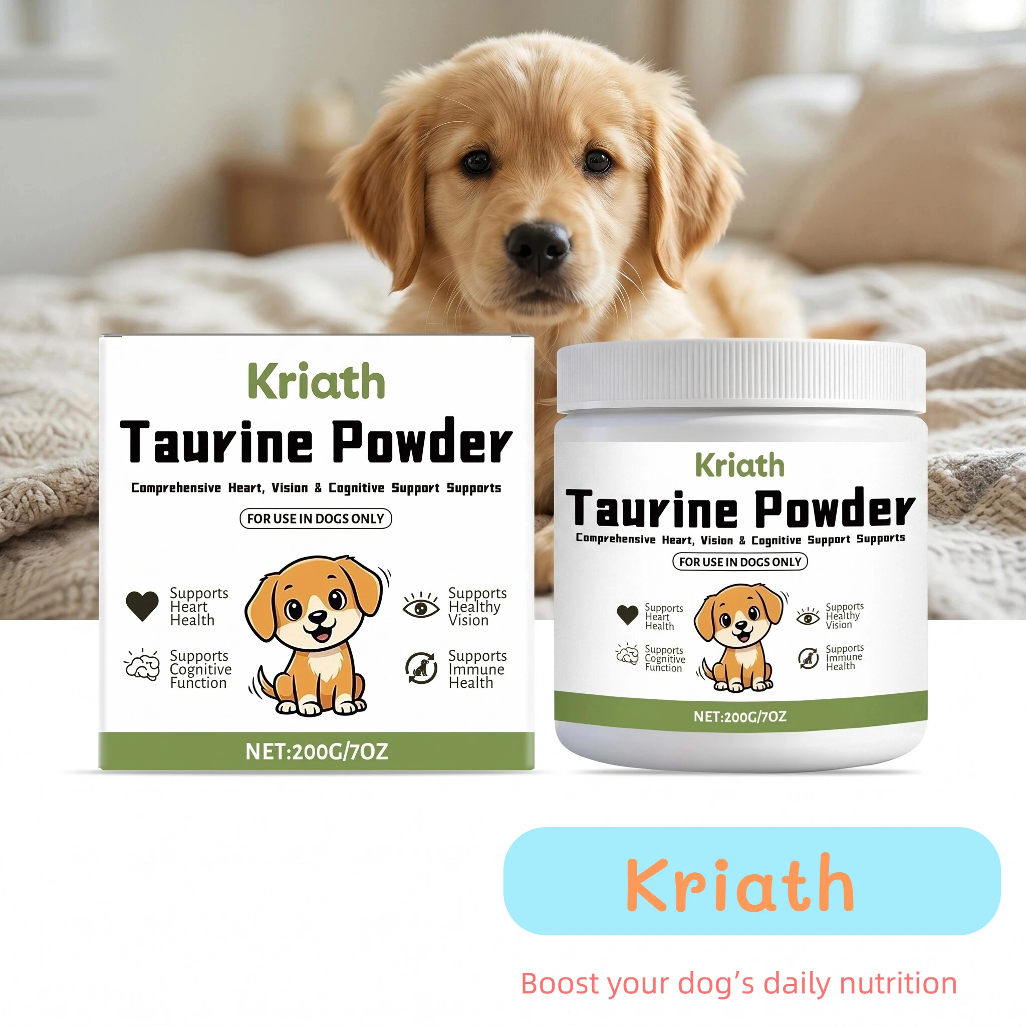 Hunde-Taurin-Pulver Leicht Mischbar Unterstützt Kognitive Gesundheit Verbessert Haarstruktur Fördert Herzgesundheit Nahrungsergänzungsmittel Für Haustiere Hunde-Taurin-Pulver Leicht Mischbar Unterstützt Kognitive Gesundheit Verbessert Haarstruktur Fördert Herzgesundheit Nahrungsergänzungsmittel Für Haustiere
