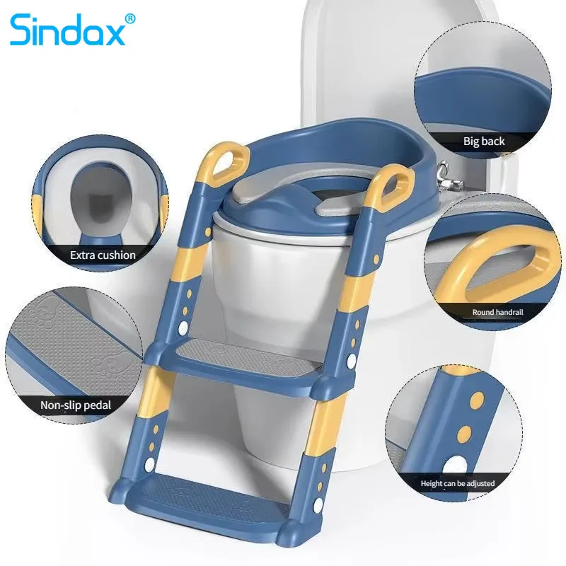 New Children'S Toilet Stepped Baby Boys And Girls Toilet Training Foldable Foot Stool Toilet Seat Ring Stepped Assisted Tool New Children'S Toilet Stepped Baby Boys And Girls Toilet Training Foldable Foot Stool Toilet Seat Ring Stepped Assisted Tool