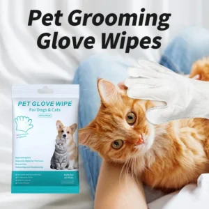 1/2er Pack Einweg-Reinigungs handschuhe für Haustiere waschen frei Katzen Hunde Whirlpool liefert Massage Vliesstoff ohne Spülung Augen wisch handschuhe