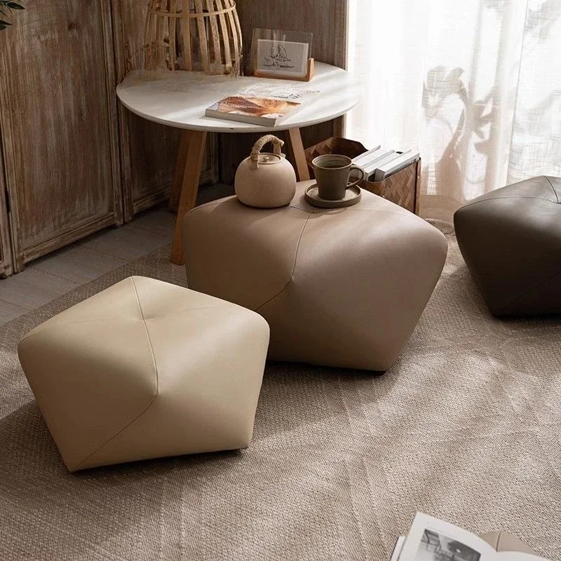 Solid Wood Octagonal Stool For Home Use, Shoe Changing Sofa, Footrest, Low Stool, Makeup Seat, Pedestal Solid Wood Octagonal Stool For Home Use, Shoe Changing Sofa, Footrest, Low Stool, Makeup Seat, Pedestal - Image 2