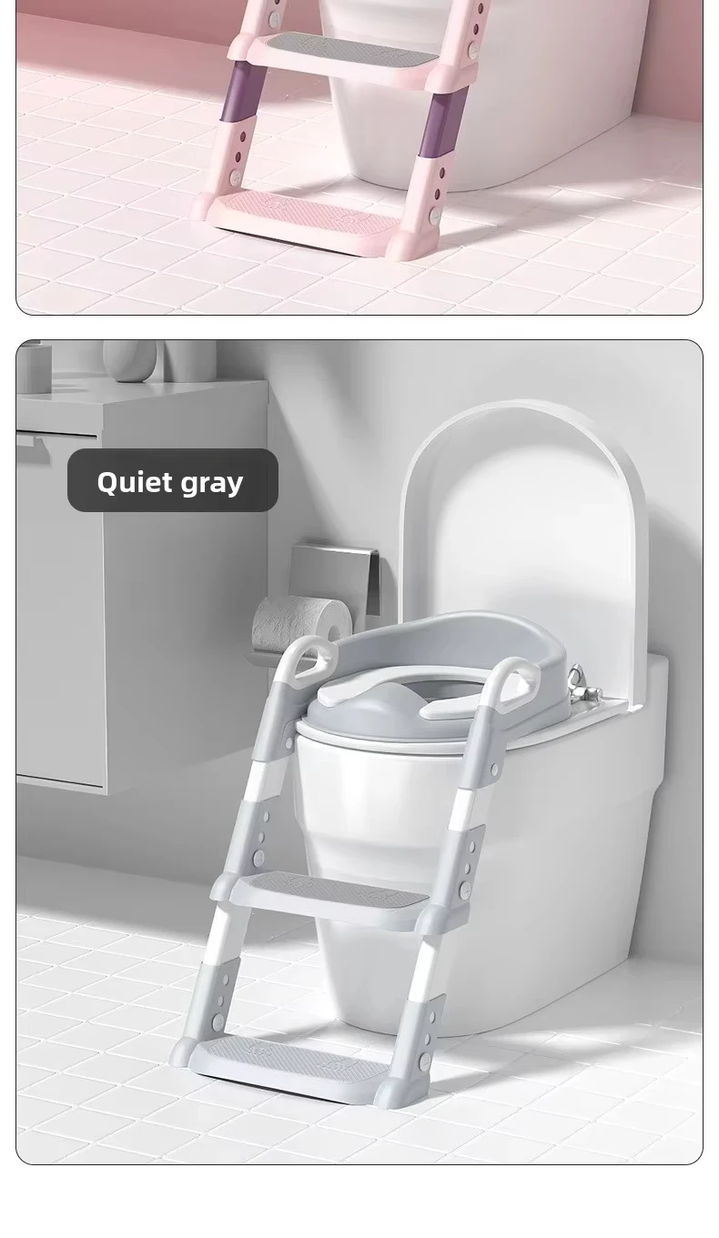 New Children'S Toilet Stepped Baby Boys And Girls Toilet Training Foldable Foot Stool Toilet Seat Ring Stepped Assisted Tool New Children'S Toilet Stepped Baby Boys And Girls Toilet Training Foldable Foot Stool Toilet Seat Ring Stepped Assisted Tool - Image 24