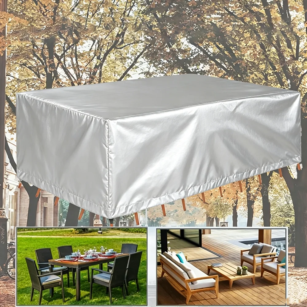 Outdoor Patio Dust Cover Garden Furniture 210D Polyester All Purpose Covers Garden Waterproof Cover Outdoor Patio Dust Cover Garden Furniture 210D Polyester All Purpose Covers Garden Waterproof Cover - Image 3