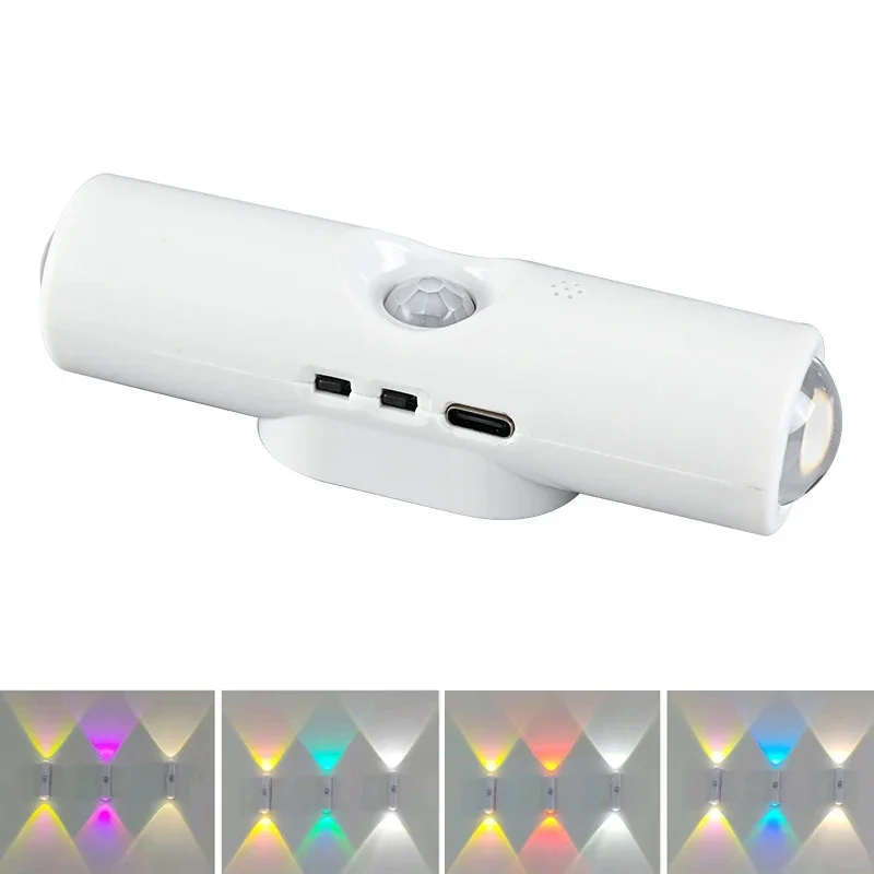 Led-Nachtlicht Mit Bewegungssensor, Rgb-Farbverlauf, Umgebungslicht, Dimmbar, Magnetische Treppenlampe Für Eingangsbereich, Nachttisch, Schreibtisch, Kleiderschrank Led-Nachtlicht Mit Bewegungssensor, Rgb-Farbverlauf, Umgebungslicht, Dimmbar, Magnetische Treppenlampe Für Eingangsbereich, Nachttisch, Schreibtisch, Kleiderschrank - Image 7