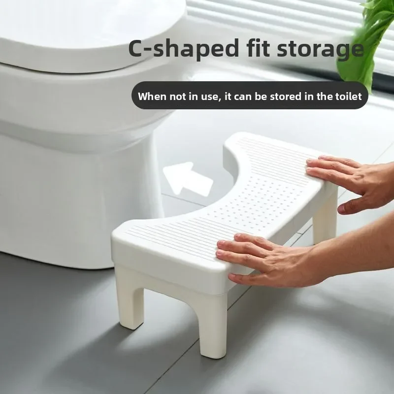 New Bathroom Squatty Potty Toilet Stool For Children Pregnant Woman Seat Elderly Toilet Foot Stand Stool Bathroom Accessories New Bathroom Squatty Potty Toilet Stool For Children Pregnant Woman Seat Elderly Toilet Foot Stand Stool Bathroom Accessories - Image 4