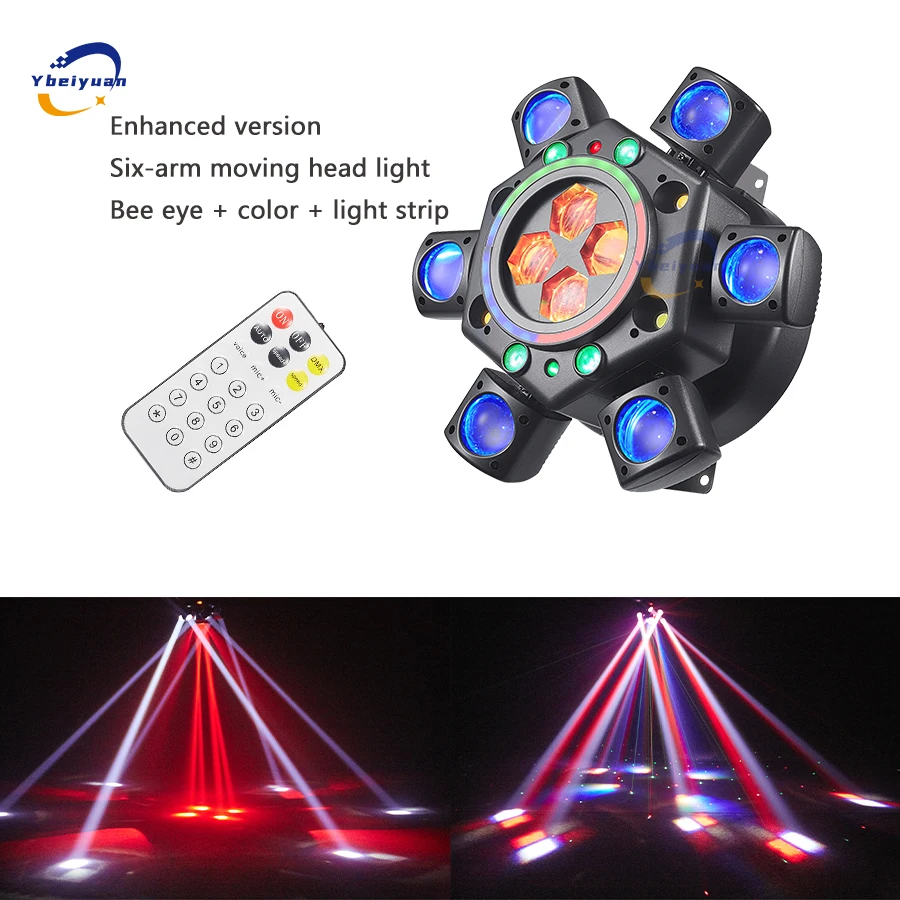 150 W Rgbw 4-In-1 Moving Head Effektlicht Mit 6 Armen – Dmx512 Fernbedienung Für Dj, Disco, Bar, Party Und Bühne 150 W Rgbw 4-In-1 Moving Head Effektlicht Mit 6 Armen – Dmx512 Fernbedienung Für Dj, Disco, Bar, Party Und Bühne - Image 7