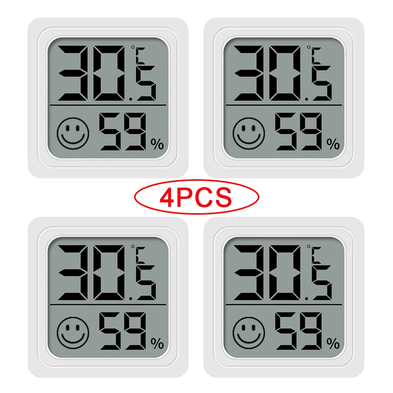 4 Stücke Digital Thermometer Hygrometer Indoor Mini Temperatur Lcd Elektronische Monitor Hygrometer Outdoor Zimmer Baby 4 Stücke Digital Thermometer Hygrometer Indoor Mini Temperatur Lcd Elektronische Monitor Hygrometer Outdoor Zimmer Baby