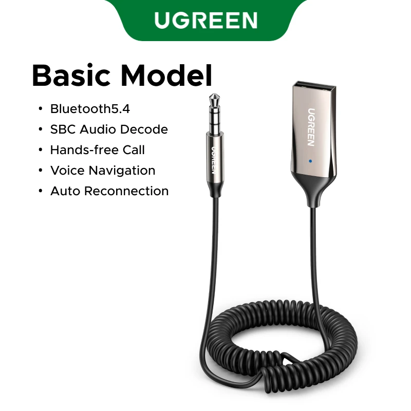 Ugreen Bluetooth-Adapter 5.3 Mit Aux – Usb-Auf-3,5-Mm-Klinke, Mikrofon &Amp; Freisprechfunktion Für Auto Und Lautsprecher Ugreen Bluetooth-Adapter 5.3 Mit Aux – Usb-Auf-3,5-Mm-Klinke, Mikrofon &Amp; Freisprechfunktion Für Auto Und Lautsprecher - Image 8
