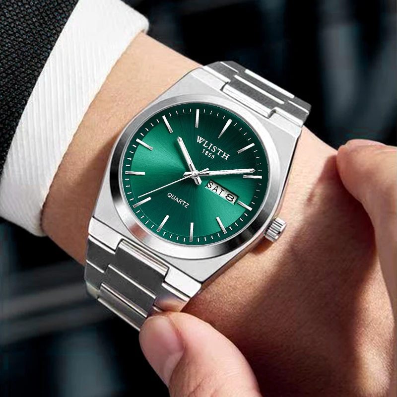 Mann Uhr Quarzuhr Luxus Wasserdicht Leucht Datum Woche Edelstahl Herren Uhr Männlich Relógios Masculino Reloj Hombre Mann Uhr Quarzuhr Luxus Wasserdicht Leucht Datum Woche Edelstahl Herren Uhr Männlich Relógios Masculino Reloj Hombre