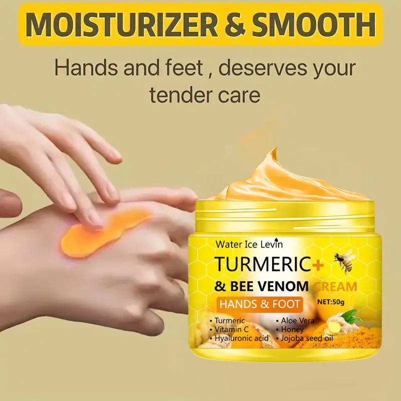 Fuß- Und Handcreme Mit Kurkuma Und Bienengift - Anti-Trocken Riss-Reparatur Und Totes-Haut-Entfernung 50G Fuß- Und Handcreme Mit Kurkuma Und Bienengift - Anti-Trocken Riss-Reparatur Und Totes-Haut-Entfernung 50G - Image 4