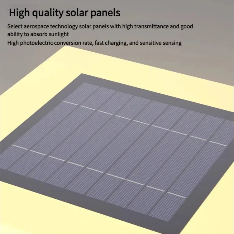Moderne Solar-Außendekorationen, Wasserdicht, Türpfosten, Atmosphärenlicht, Hof, Terrasse, Weg, Innenhof, Quadratische Wandsäulenleuchte Moderne Solar-Außendekorationen, Wasserdicht, Türpfosten, Atmosphärenlicht, Hof, Terrasse, Weg, Innenhof, Quadratische Wandsäulenleuchte - Image 5