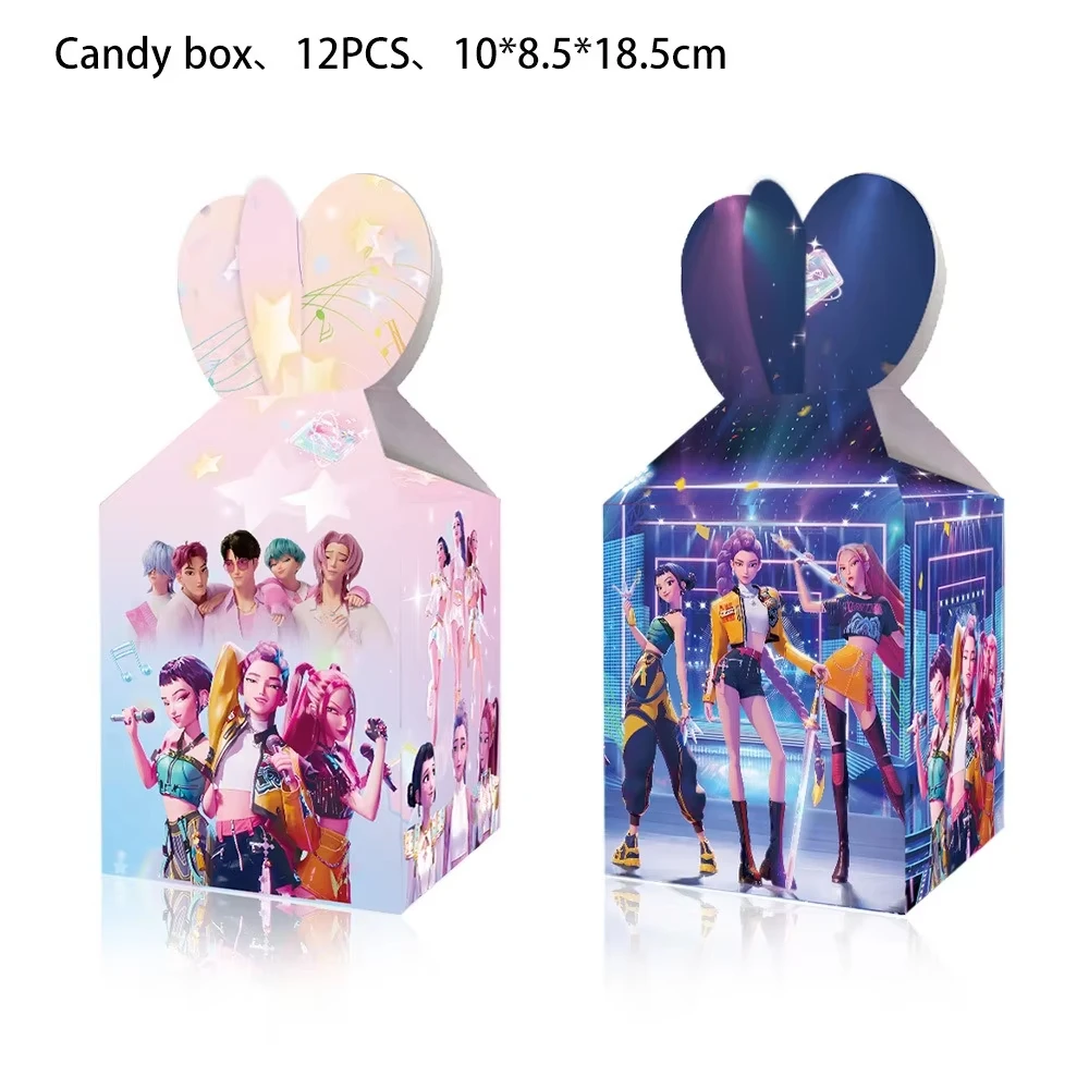 Heißes K-Pop Geburtstagsparty-Dekorationsset Für Kinder: Tischgeschirr, Ballons, Becher, Teller, Servietten, Tortenaufsatz, Banner, Geschenktüte – Partyzubehör Heißes K-Pop Geburtstagsparty-Dekorationsset Für Kinder: Tischgeschirr, Ballons, Becher, Teller, Servietten, Tortenaufsatz, Banner, Geschenktüte – Partyzubehör - Image 8