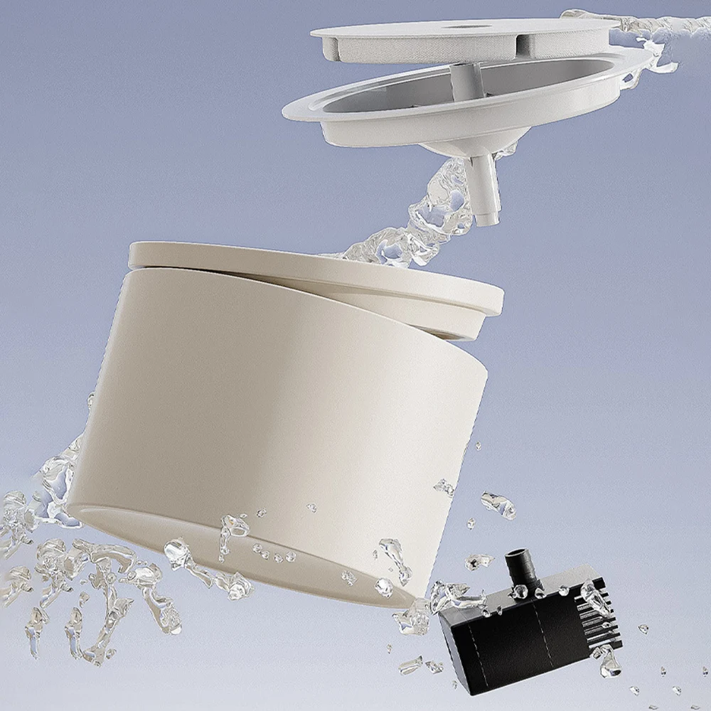 Water Dispenser Cat Automatic Water Dispenser, Pet Ceramic Bowl, Dog Bowl Water Dispenser, Circulation And Flow Water Dispenser Cat Automatic Water Dispenser, Pet Ceramic Bowl, Dog Bowl Water Dispenser, Circulation And Flow - Image 2