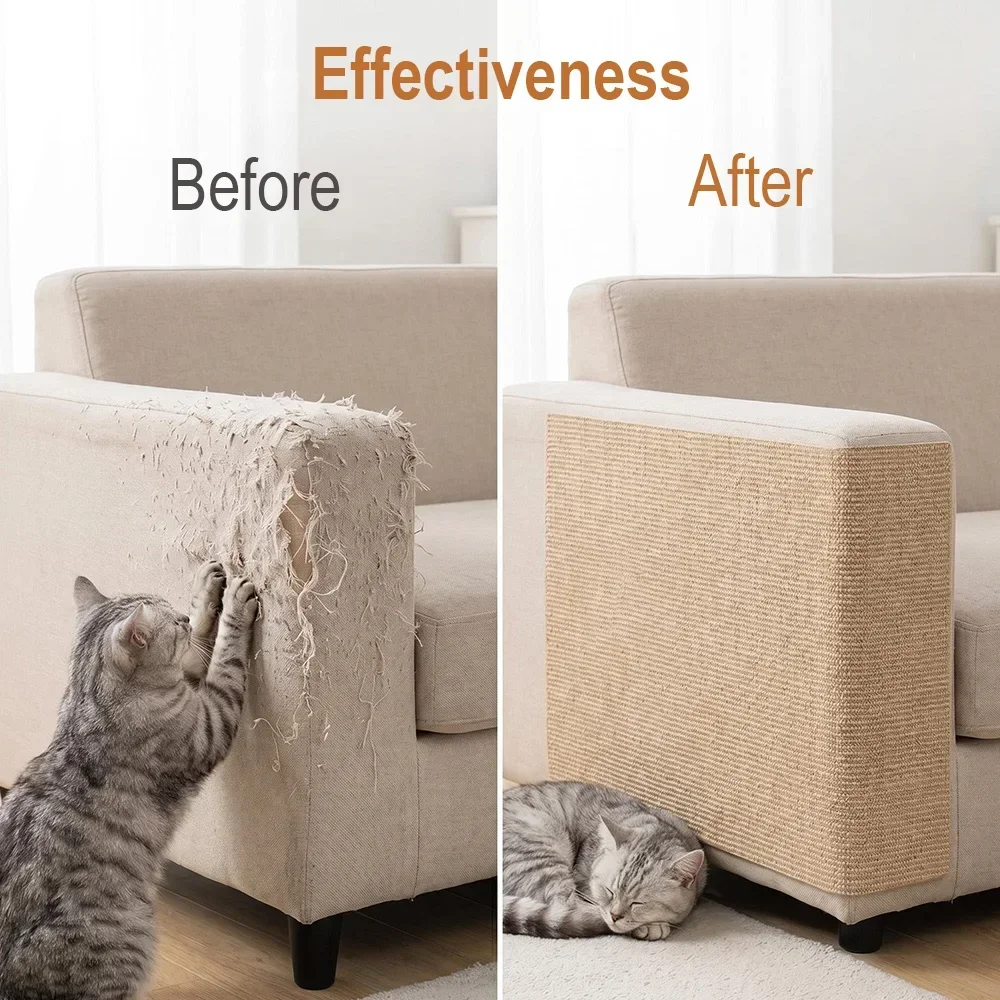 Cat Scratching Mat Diy Self-Adhesive Trimmable Carpet Anti-Scratch Furniture Protector For Fits Sofas Walls Doors Cat Scratching Mat Diy Self-Adhesive Trimmable Carpet Anti-Scratch Furniture Protector For Fits Sofas Walls Doors - Image 3