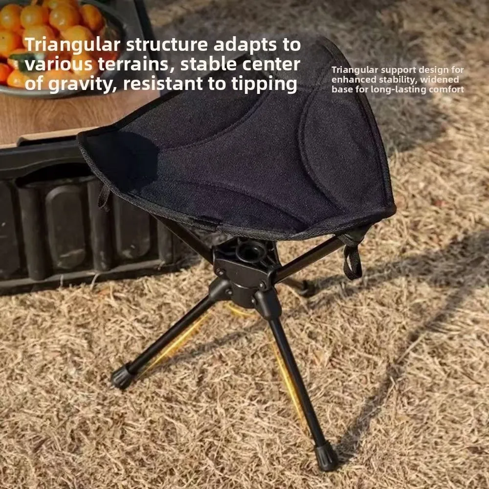 Three Legged Folding Rotating Stool Foldable Strong Load-Bearing Camping Stool Wear-Resistant Multifunctional Mazza Stool Three Legged Folding Rotating Stool Foldable Strong Load-Bearing Camping Stool Wear-Resistant Multifunctional Mazza Stool - Image 14
