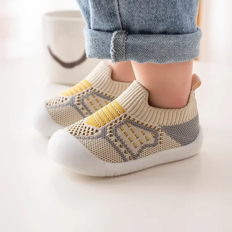 Baby Shoes Anti-Slip Breathable Infant Crib Floor Socks With Rubber Sole For Children Girls Boys Mesh Shoes Soft Bottom Slippers Baby Shoes Anti-Slip Breathable Infant Crib Floor Socks With Rubber Sole For Children Girls Boys Mesh Shoes Soft Bottom Slippers