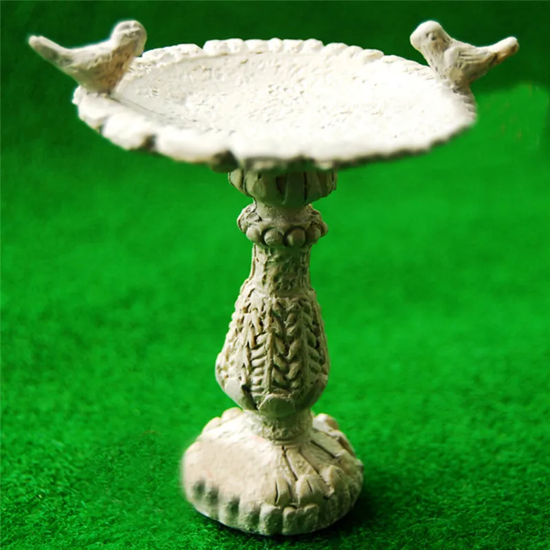1:12 Dolls House Miniature Fairy Garden Furniture Resin Bird Bath Fountain Decor 1:12 Dolls House Miniature Fairy Garden Furniture Resin Bird Bath Fountain Decor