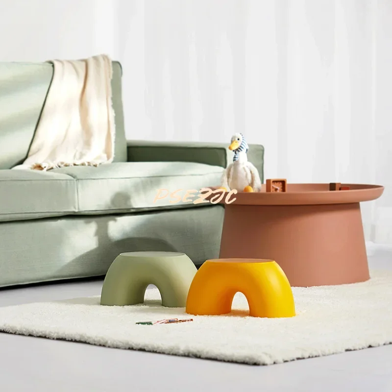 Home Minimalist Surround Shaped Small Stool Decoration Home Circular Anti Slip Shoe Changing Stool Home Minimalist Surround Shaped Small Stool Decoration Home Circular Anti Slip Shoe Changing Stool