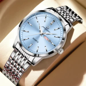 2025 neue Top Marke Luxus Mann Armbanduhr Wasserdicht Leucht Datum Männer Uhren Edelstahl Quarz 43mm herren Uhr männlichen reloj
