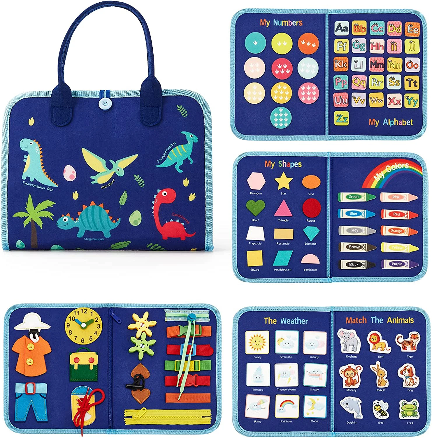Toddler Montessori Busy Board Activities Education Toys Basic Dress Motor Skills Baby Travel Learning Toys For Christmas Gift Toddler Montessori Busy Board Activities Education Toys Basic Dress Motor Skills Baby Travel Learning Toys For Christmas Gift - Image 8