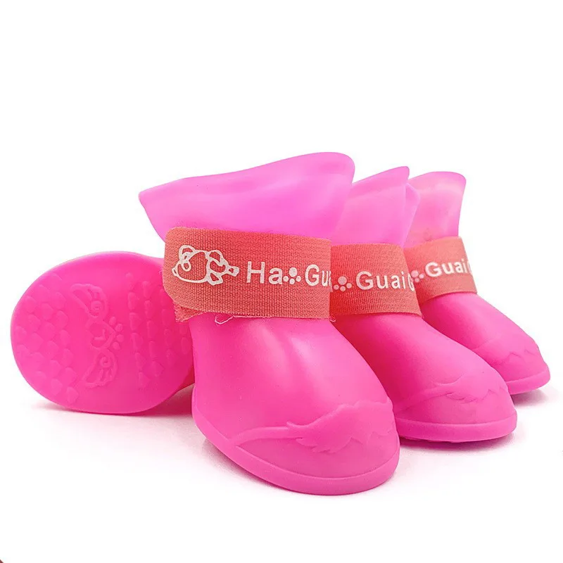 Haustier-Silikon-Regenschuhe, Schmutzabweisend, Rutschfest, Wasserdicht, Hundeschuhe, Weicher Boden, Kleine Hunde, Katzen, Teddy-Schuhe Haustier-Silikon-Regenschuhe, Schmutzabweisend, Rutschfest, Wasserdicht, Hundeschuhe, Weicher Boden, Kleine Hunde, Katzen, Teddy-Schuhe - Image 8