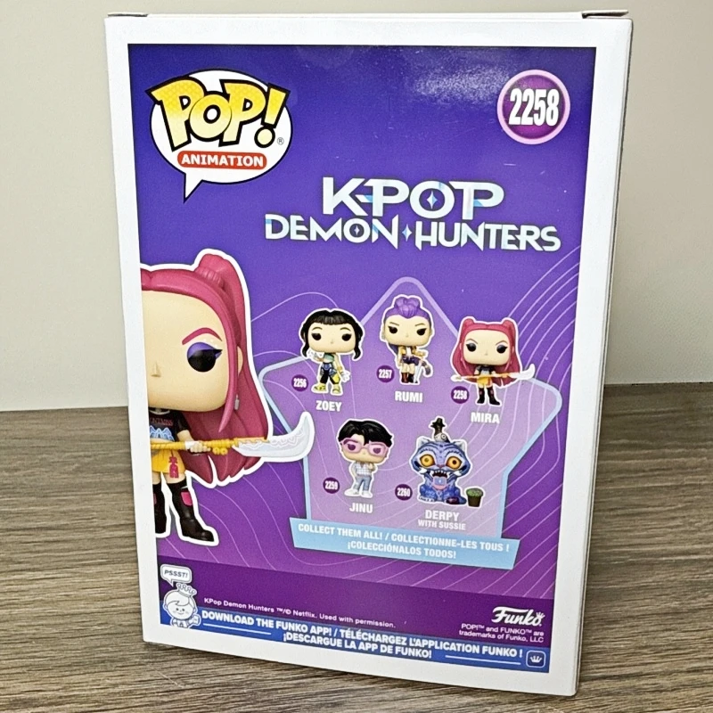 Funko Pop! Huntr/X K-Pop Dämonenjäger Mira # 2258 Original Vinyl-Figur Anime Sammlerstück Modell Desktop-Ornament Geschenk Für Fans Funko Pop! Huntr/X K-Pop Dämonenjäger Mira # 2258 Original Vinyl-Figur Anime Sammlerstück Modell Desktop-Ornament Geschenk Für Fans - Image 3