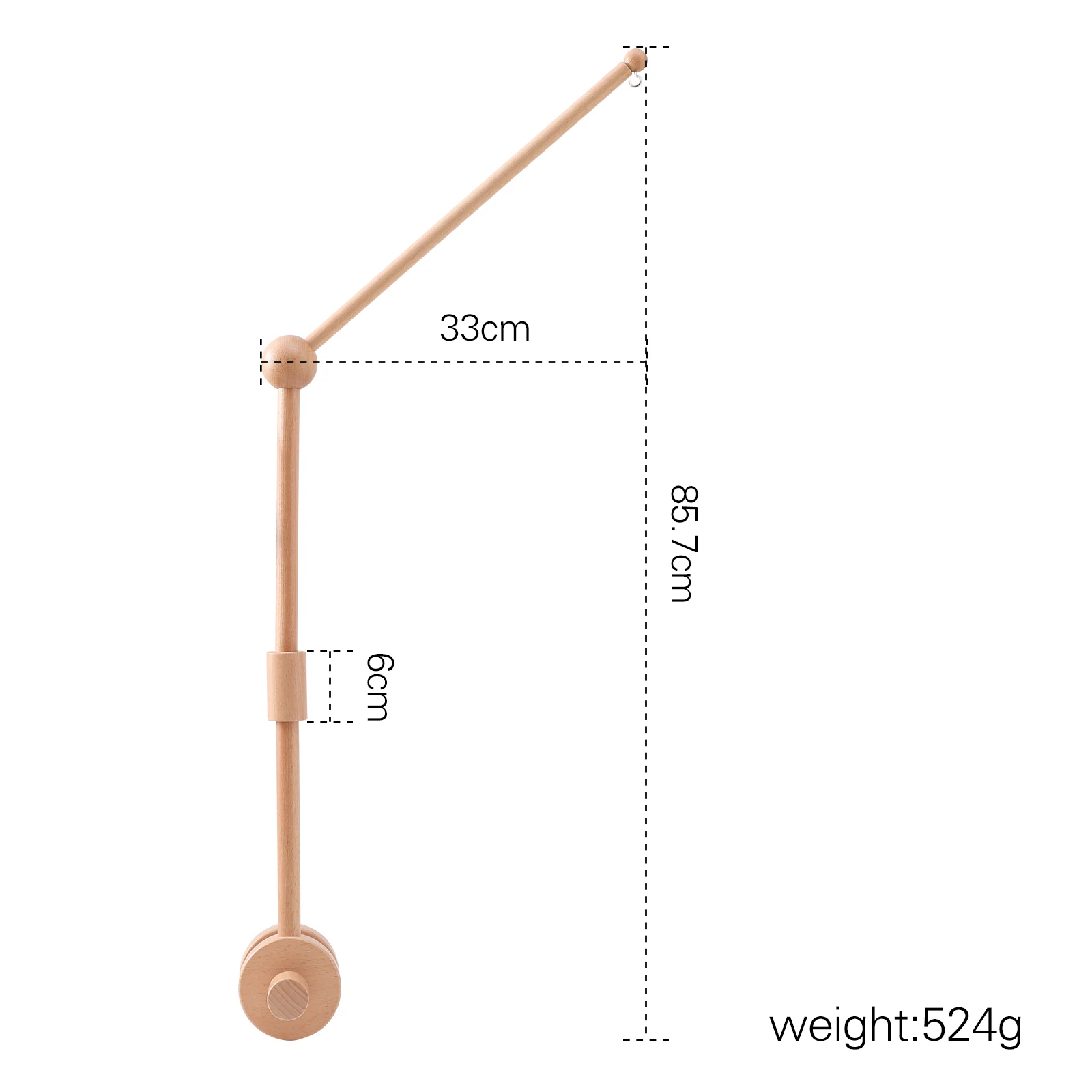 Baby-Holzhalterung, Bettglocke, 0,6 Monate, Spielzeughalterung, Zubehör, Hängehalterung, Weiches Mobiltelefon Auf Dem Bett, Babyzimmer-Dekoration, Kinderbett Baby-Holzhalterung, Bettglocke, 0,6 Monate, Spielzeughalterung, Zubehör, Hängehalterung, Weiches Mobiltelefon Auf Dem Bett, Babyzimmer-Dekoration, Kinderbett - Image 12