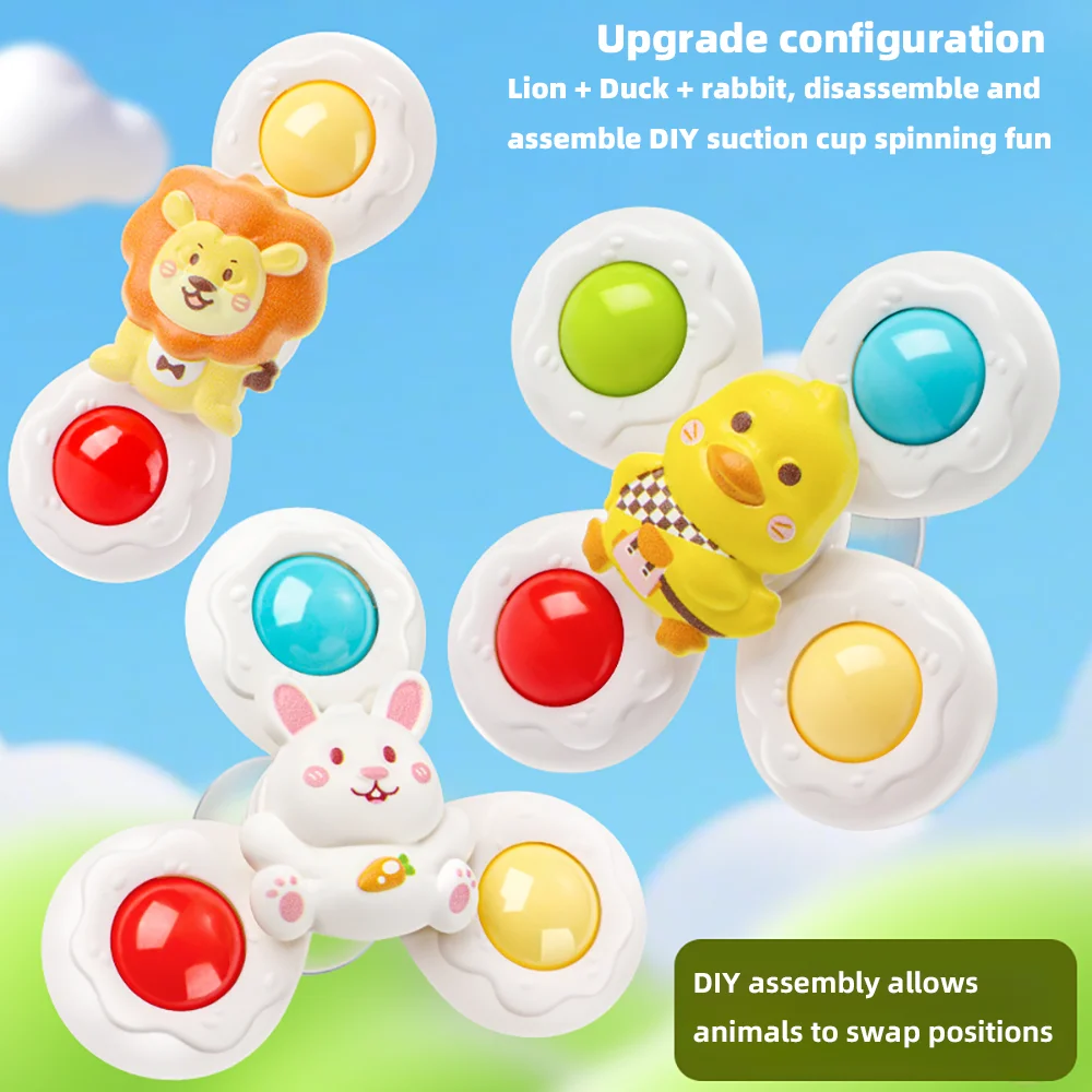 Baby Sucker Spinning Toys Children Bath Montessori Education Rotating 3 Years Bathroom Toys For Toddler Infant Toys For Baby Baby Sucker Spinning Toys Children Bath Montessori Education Rotating 3 Years Bathroom Toys For Toddler Infant Toys For Baby - Image 11