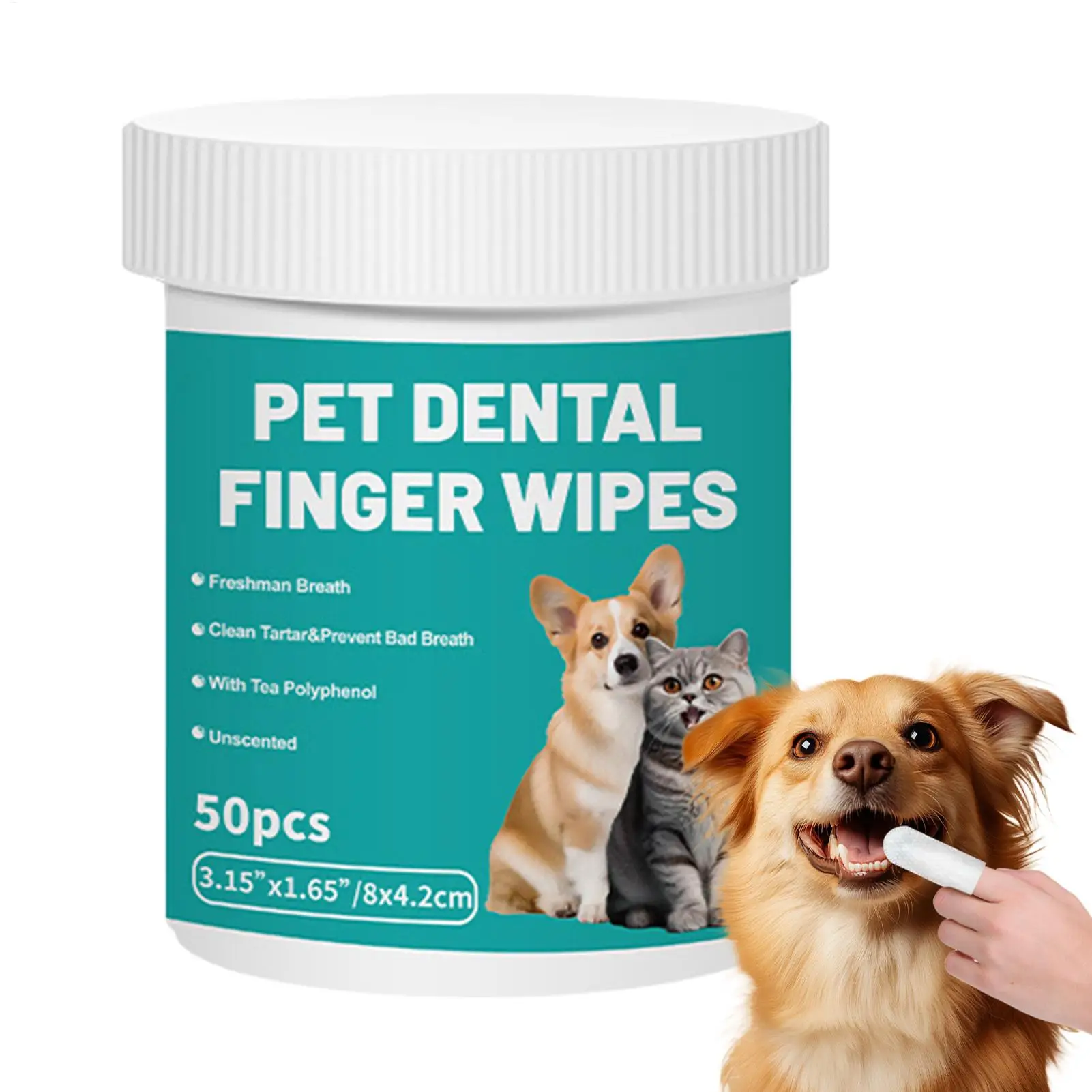 Einweg-Fingerzahnbürsten Für Haustiere, Zahnreinigungs-Fingerüberzüge, Feuchttücher Für Hunde Und Katzen, Mundpflege Einweg-Fingerzahnbürsten Für Haustiere, Zahnreinigungs-Fingerüberzüge, Feuchttücher Für Hunde Und Katzen, Mundpflege - Image 5