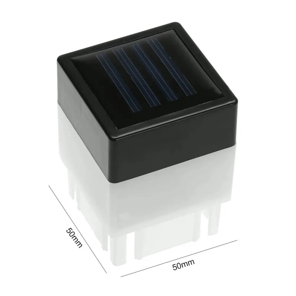 Quadratische Solar-Led-Lampe Für Den Außenbereich, Wasserdicht, Weißes/Warmes Licht, Led-Solarlicht, Zaunpfosten, Pool, Gartenlampe, Gartendekoration Quadratische Solar-Led-Lampe Für Den Außenbereich, Wasserdicht, Weißes/Warmes Licht, Led-Solarlicht, Zaunpfosten, Pool, Gartenlampe, Gartendekoration - Image 4