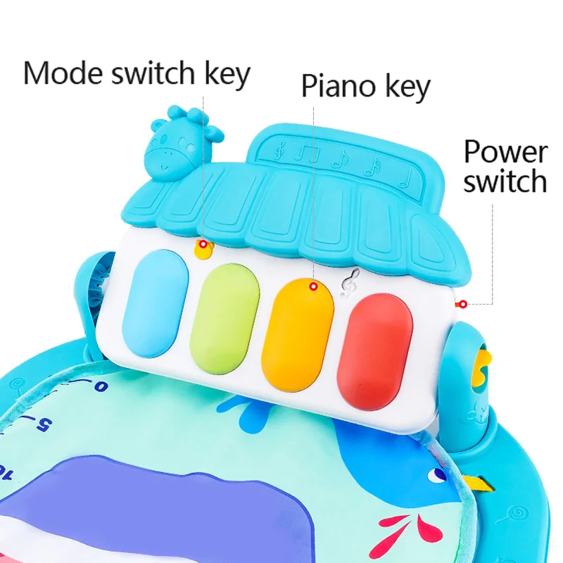 Baby Fitness Stand Music Play Gym Activity Toys Newborn Piano Crawling Blanket Pedal Game Pad Early Education 0-36 Months Gifts Baby Fitness Stand Music Play Gym Activity Toys Newborn Piano Crawling Blanket Pedal Game Pad Early Education 0-36 Months Gifts - Image 2