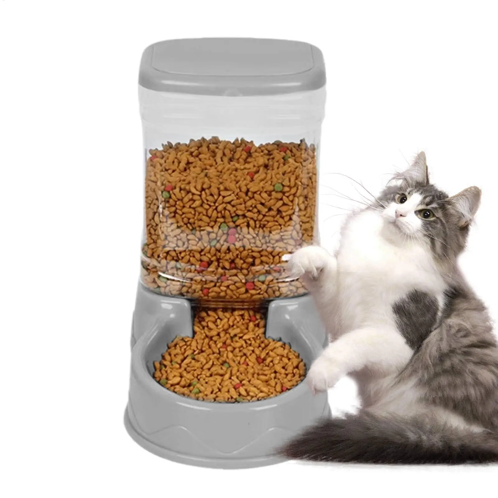 Cat Feeder For Dry Food Cat Waterer Food Feeder Large Capacity Automatic Dog And Cat Water Dispenser For Small To Medium Pets Cat Feeder For Dry Food Cat Waterer Food Feeder Large Capacity Automatic Dog And Cat Water Dispenser For Small To Medium Pets - Image 13