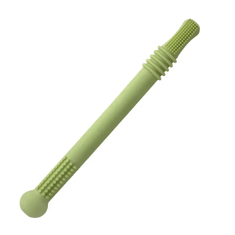 Baby Chewable Safe Toy Silicone Molar Straw Baby Teether Baby Teething Toys Molar Silicone Handle Baby Safety Toy Baby Chewable Safe Toy Silicone Molar Straw Baby Teether Baby Teething Toys Molar Silicone Handle Baby Safety Toy - Image 8
