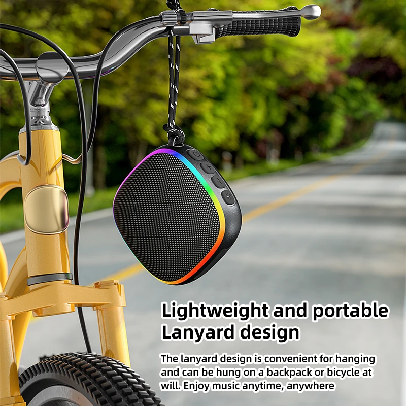 Wasserdichter Bluetooth-Lautsprecher Mit Rgb-Licht, Akku &Amp; Fm-Radio – Tragbarer Musiklautsprecher Für Camping, Outdoor &Amp; Freizeit Wasserdichter Bluetooth-Lautsprecher Mit Rgb-Licht, Akku &Amp; Fm-Radio – Tragbarer Musiklautsprecher Für Camping, Outdoor &Amp; Freizeit - Image 4