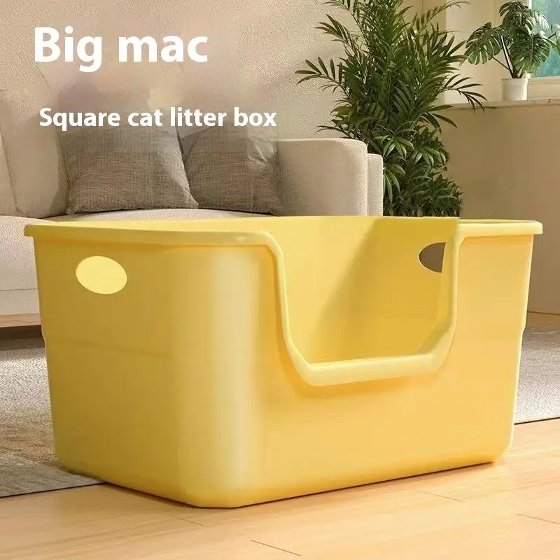 ♥Extra Large Cat Litter Box;Semi-Enclosed &Amp; Open Design, Anti-Splash Cat Toilet With High Sides ♥Extra Large Cat Litter Box;Semi-Enclosed &Amp; Open Design, Anti-Splash Cat Toilet With High Sides - Image 12