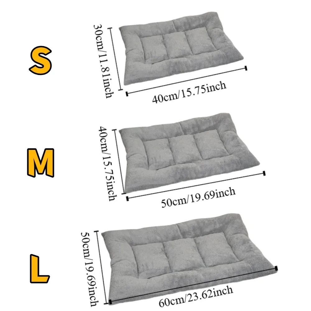 Warm Dog Bed Mat Surrounding Style Super Soft Pet Plush Pad Comfortable Non-Slip Cat Cage Mattress For Cats And Dogs Warm Dog Bed Mat Surrounding Style Super Soft Pet Plush Pad Comfortable Non-Slip Cat Cage Mattress For Cats And Dogs - Image 6