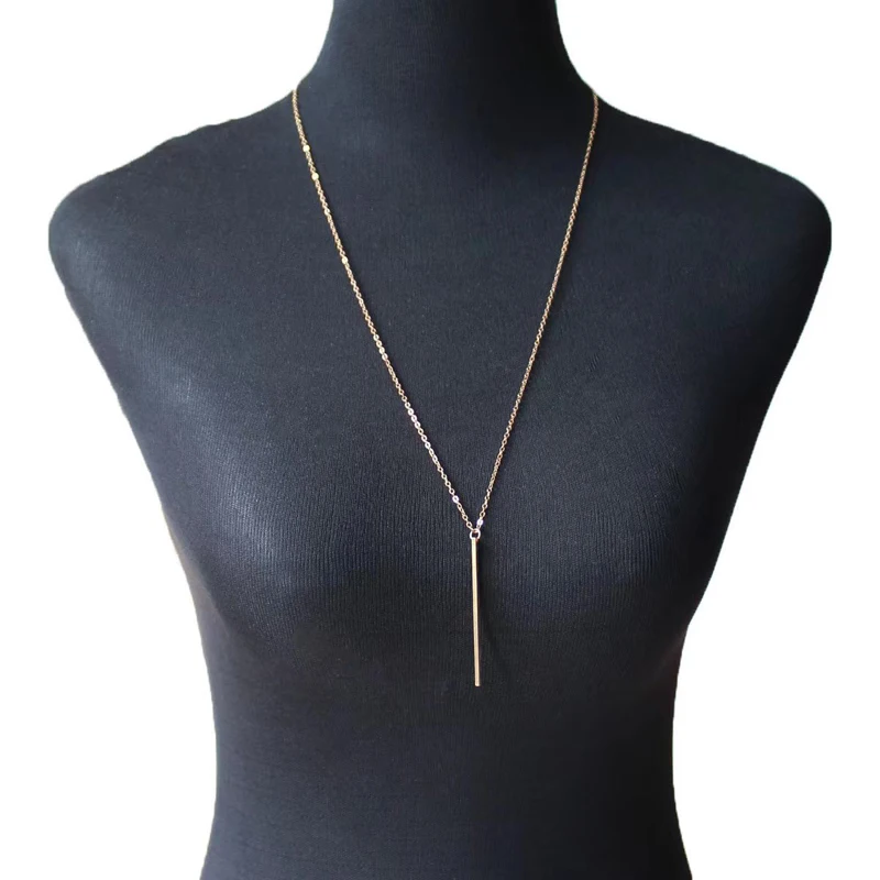 Neue 60Cm Reine 925 Sterling Silber Lange Halskette Bordstein O-Kette Choker Anhänger Bar Geformte Halsketten Frauen Mädchen Geschenk Edlen Schmuck Neue 60Cm Reine 925 Sterling Silber Lange Halskette Bordstein O-Kette Choker Anhänger Bar Geformte Halsketten Frauen Mädchen Geschenk Edlen Schmuck - Image 5