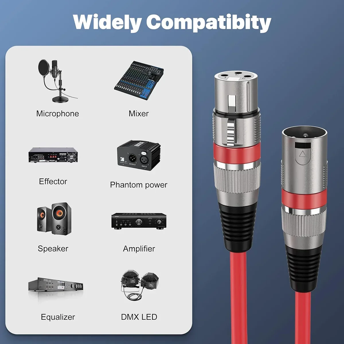 Xlr-Kabel 3-Polig – Symmetrisches Mikrofonkabel Für Mixer, Studio Und Podcast Xlr-Kabel 3-Polig – Symmetrisches Mikrofonkabel Für Mixer, Studio Und Podcast - Image 3