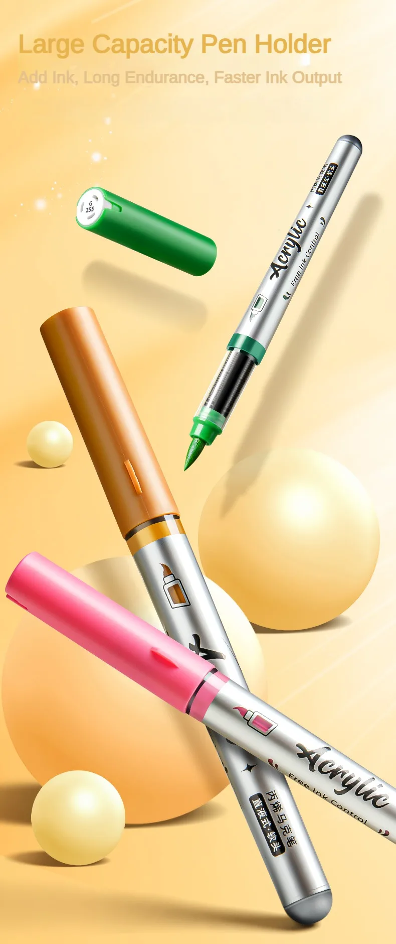 1 Pc 84 Farben Acryl Farbe Stifte Marker Pinsel Spitze Farbe Marker Für Rock Malerei Weihnachten Schule Kunst Liefert Schreibwaren 1 Pc 84 Farben Acryl Farbe Stifte Marker Pinsel Spitze Farbe Marker Für Rock Malerei Weihnachten Schule Kunst Liefert Schreibwaren - Image 7