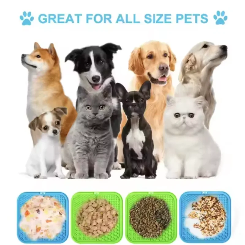Pet Lick Silikon Matte Hunde Haustier Slow Food Platte Für Hund Baden Ablenkung Silikon Hund Sauger Futter Training Hund Feeder Liefert Pet Lick Silikon Matte Hunde Haustier Slow Food Platte Für Hund Baden Ablenkung Silikon Hund Sauger Futter Training Hund Feeder Liefert - Image 2