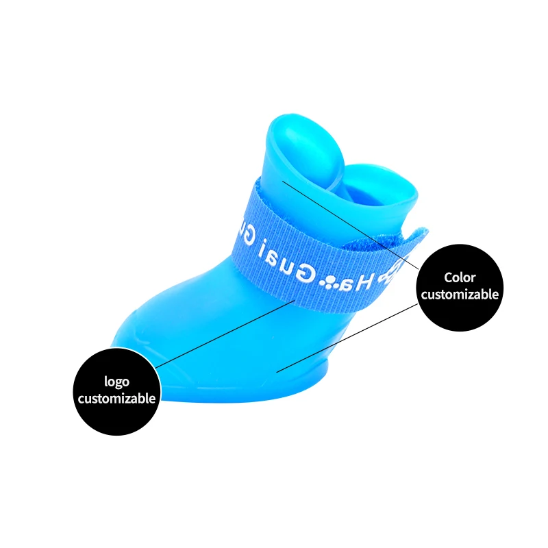 Haustier-Silikon-Regenschuhe, Schmutzabweisend, Rutschfest, Wasserdicht, Hundeschuhe, Weicher Boden, Kleine Hunde, Katzen, Teddy-Schuhe Haustier-Silikon-Regenschuhe, Schmutzabweisend, Rutschfest, Wasserdicht, Hundeschuhe, Weicher Boden, Kleine Hunde, Katzen, Teddy-Schuhe - Image 6