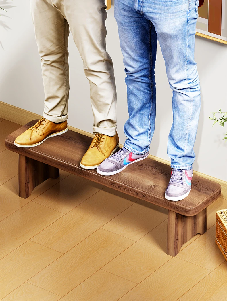 Solid Wood Entryway Bench - Multi-Purpose Stool For Living Room, Sofa Side Table &Amp; Shoe Storage, Rustic Home Decor Solid Wood Entryway Bench - Multi-Purpose Stool For Living Room, Sofa Side Table &Amp; Shoe Storage, Rustic Home Decor - Image 28