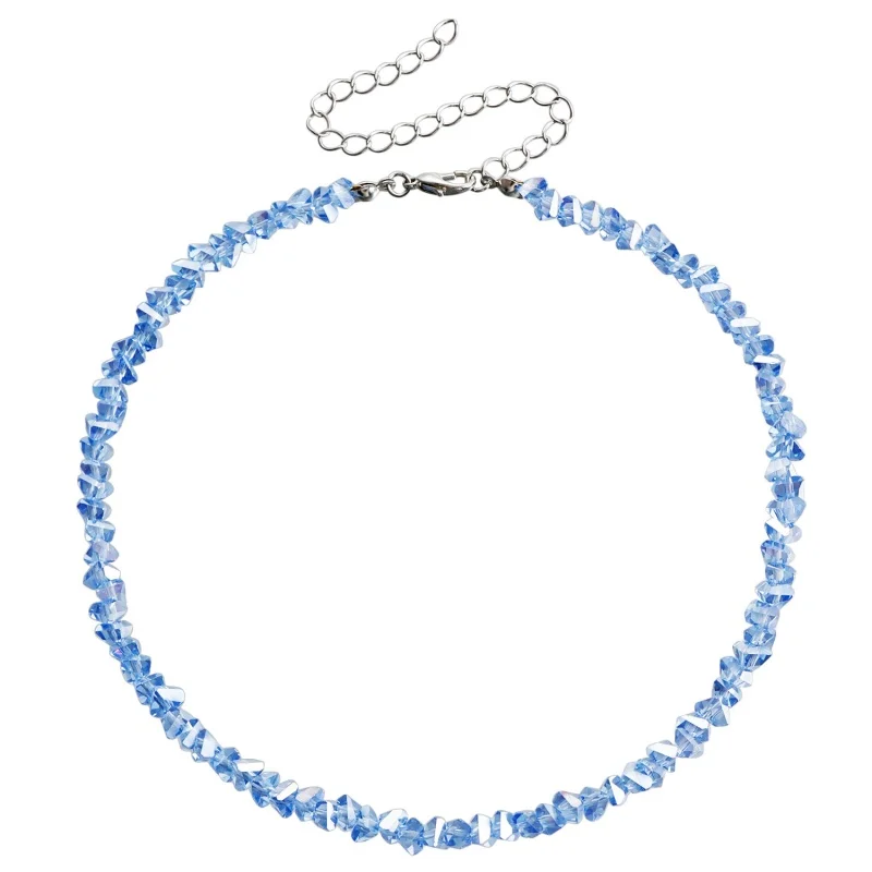 Transparent Crystal Irregular Beaded Choker Necklace For Women Korean Collarbone Clavicle Chain On The Neck Collar Jewelry Transparent Crystal Irregular Beaded Choker Necklace For Women Korean Collarbone Clavicle Chain On The Neck Collar Jewelry - Image 24