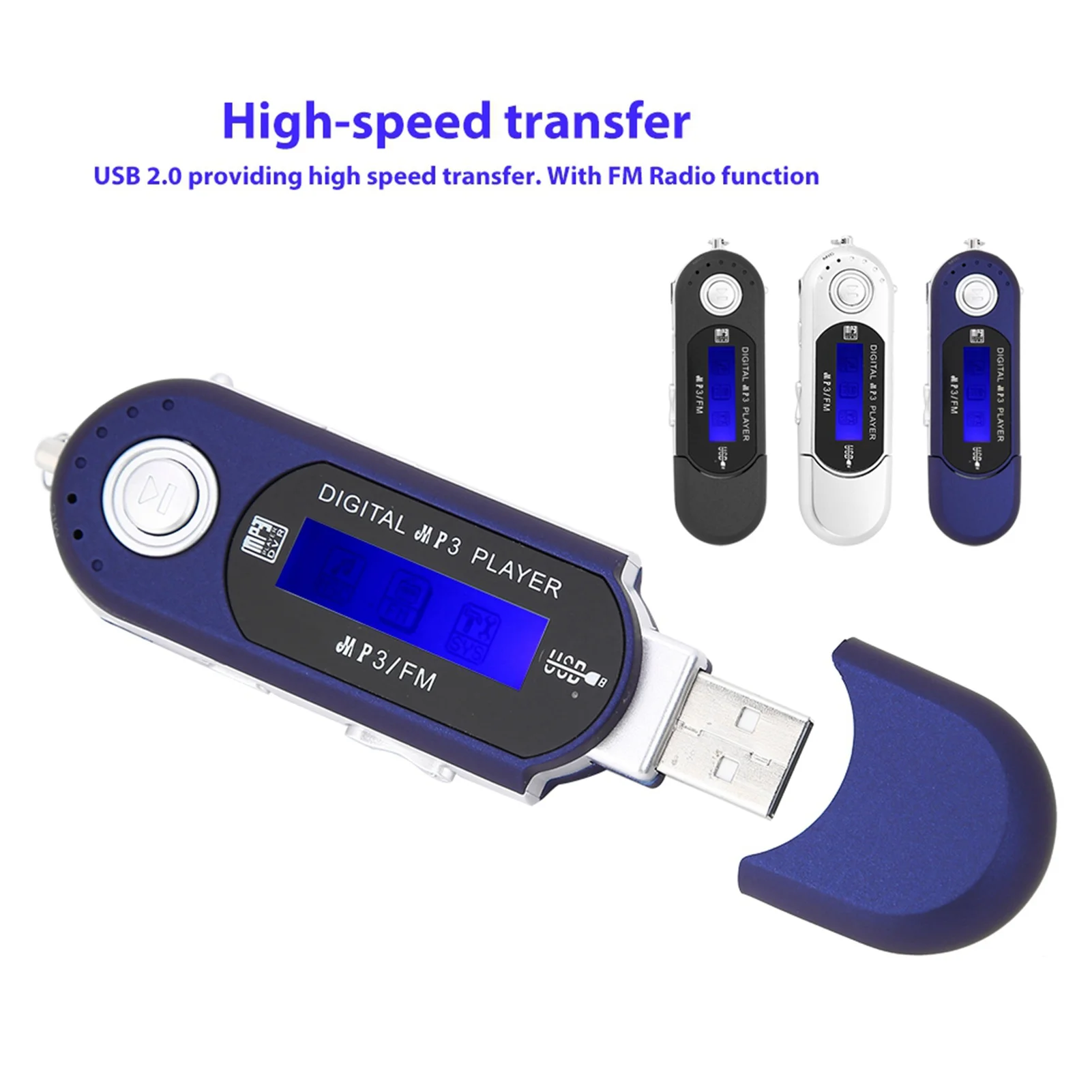 Tragbarer Mp3-Player Mit Usb, Fm-Radio, Lcd-Bildschirm &Amp; Sprachaufnahme – Digitaler Musikplayer Für Sport, Reisen, Schule &Amp; Freizeit Tragbarer Mp3-Player Mit Usb, Fm-Radio, Lcd-Bildschirm &Amp; Sprachaufnahme – Digitaler Musikplayer Für Sport, Reisen, Schule &Amp; Freizeit - Image 4