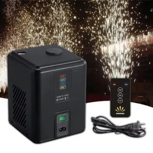 350W Mini Kaltfunkeneffektmaschine Bühneneffekte Drahtlose Fernbedienung DJ-Ausrüstung Party Fontänen-Funkeneffektmaschine Disco Hochzeit