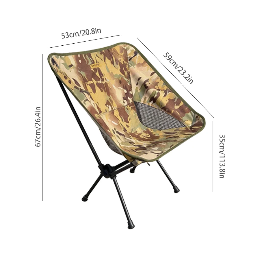 Tarka Foldable Camping Chairs Set Lightweight Folding Chair Ultralight Backpacking Moon Chairs For Garden Picnic Beach Fishing Tarka Foldable Camping Chairs Set Lightweight Folding Chair Ultralight Backpacking Moon Chairs For Garden Picnic Beach Fishing - Image 10