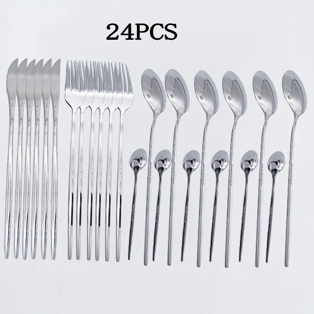 20 Stücke Gold Geschirr Set Edelstahl Besteck Set Spiegel Besteck Messer Gabel Löffel Geschirr Besteck Set Spülmaschine Sicher 20 Stücke Gold Geschirr Set Edelstahl Besteck Set Spiegel Besteck Messer Gabel Löffel Geschirr Besteck Set Spülmaschine Sicher - Image 9